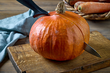 Image showing fresh raw pumpkin