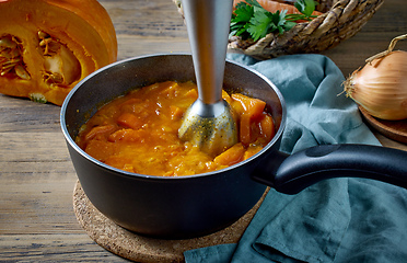 Image showing process of mixing stewed vegetables