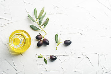 Image showing Olive oil background