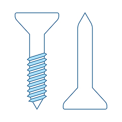 Image showing Icon Of Screw And Nail