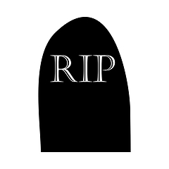 Image showing Halloween black grave