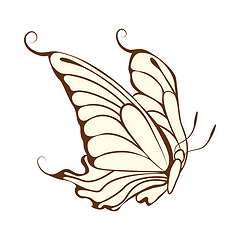 Image showing Sketch of Butterfly