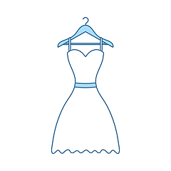 Image showing Elegant Dress On Shoulders Icon