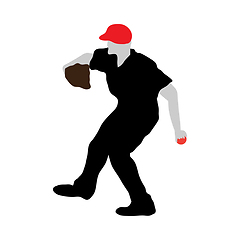 Image showing baseball silhouette