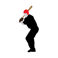 Image showing baseball silhouette