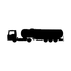 Image showing Truck Silhouette