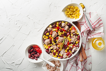 Image showing Tuna salad Mexican corn salad