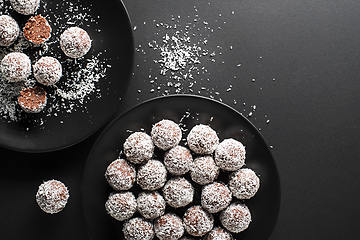 Image showing Coconut Chocolate balls