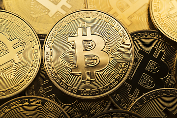 Image showing Bitcoin coins symbol