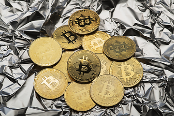 Image showing Bitcoin coins symbol