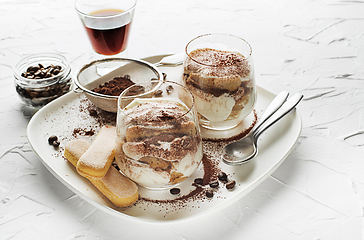 Image showing Tiramisu glass