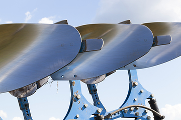 Image showing polished steel plows