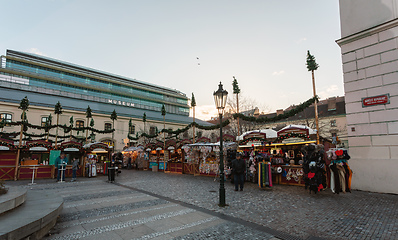 Image showing Souvenir shop at Havel Market in second week of Advent in Christmas