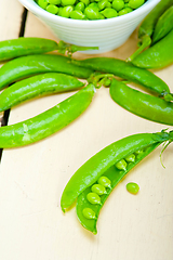 Image showing hearthy fresh green peas