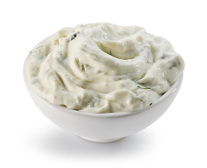 Image showing bowl of tzatziki sauce