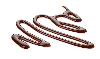 Image showing melted chocolate sauce