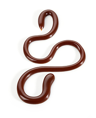 Image showing melted chocolate sauce