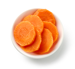 Image showing fresh raw carrot slices