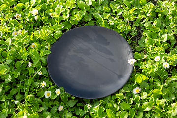 Image showing empty black plate