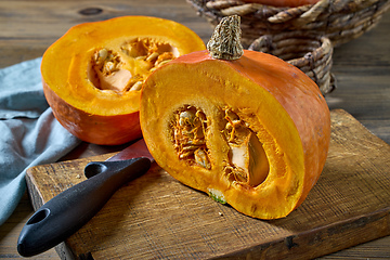 Image showing fresh raw pumpkin