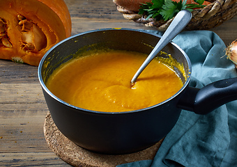 Image showing pumpkin and carrot puree