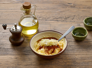 Image showing butter with spices and grated garlic