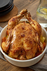 Image showing roasted chicken and vegetables