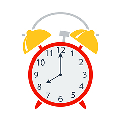 Image showing Icon Of Alarm Clock In Ui Colors