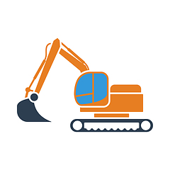 Image showing Icon Of Construction Bulldozer