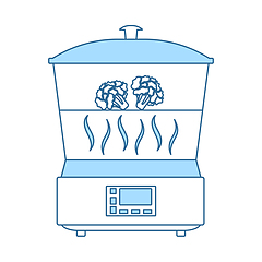 Image showing Kitchen Steam Cooker Icon