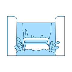 Image showing Water Boat Ride Icon