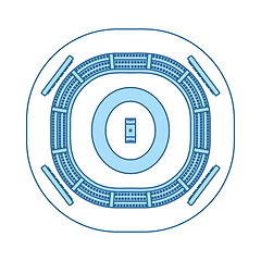 Image showing Cricket Stadium Icon