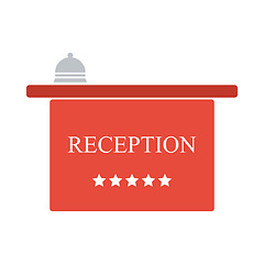 Image showing Hotel Reception Desk Icon