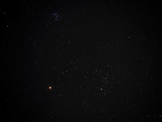 Image showing Mars and The Pleiades