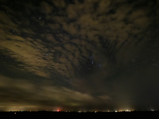 Image showing Orion With Clouds over Anglesey