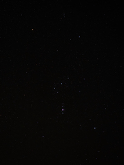 Image showing Orion Constellation with Orion Nebula 