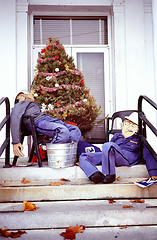 Image showing Christmas mailmen.