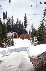 Image showing Winter ski houses.