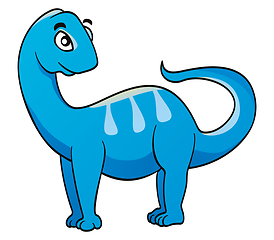 Image showing Friendly cartoon dinosaur