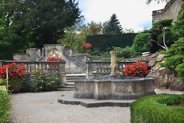 Image showing Gardens of Castle Ksiaz