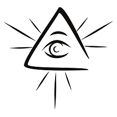 Image showing All seeing eye mystic symbol