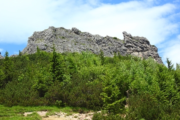 Image showing Rock formation Sarnia Skala in Tatra mountains Poland