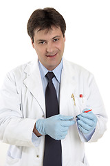 Image showing Doctor with syringe