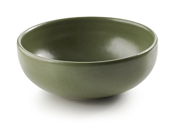 Image showing empty green ceramic bowl