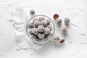 Image showing Coconut Chocolate balls