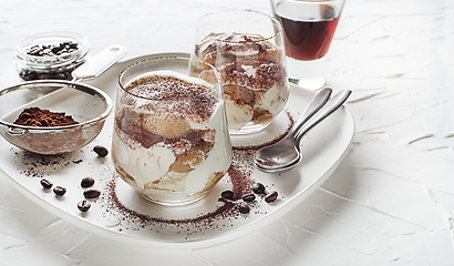 Image showing Tiramisu glass