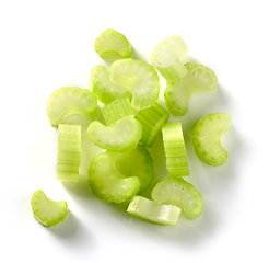 Image showing raw sliced celery