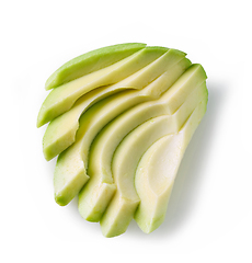 Image showing fresh raw avocado slices