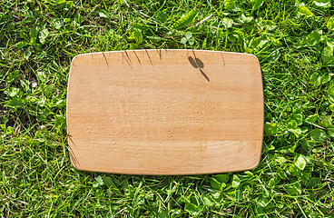 Image showing empty wooden cutting board