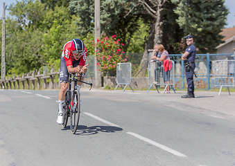 Image showing The Cyclist Tiesj Benoot - Criterium du Dauphine 2017